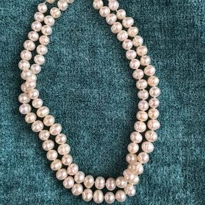 Double Strand Pearl Necklace